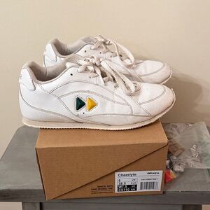 Cheeryte Kids White and Yellow Sneakers